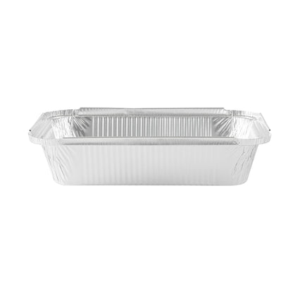 Foil Lux 2 1/4 lb Oblong Aluminum Container - 8 1/2" x 6 1/4" x 1 3/4" - 100 count box