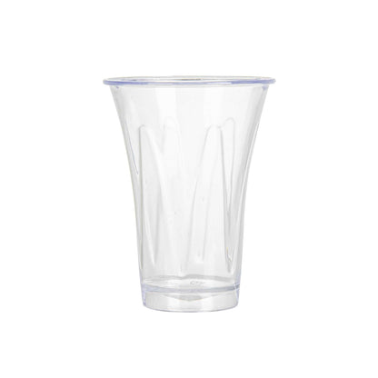 Mini Serve 2 oz Round Clear Plastic Mini Trumpet Cup - 2" x 2" x 2 1/2" - 100 count box