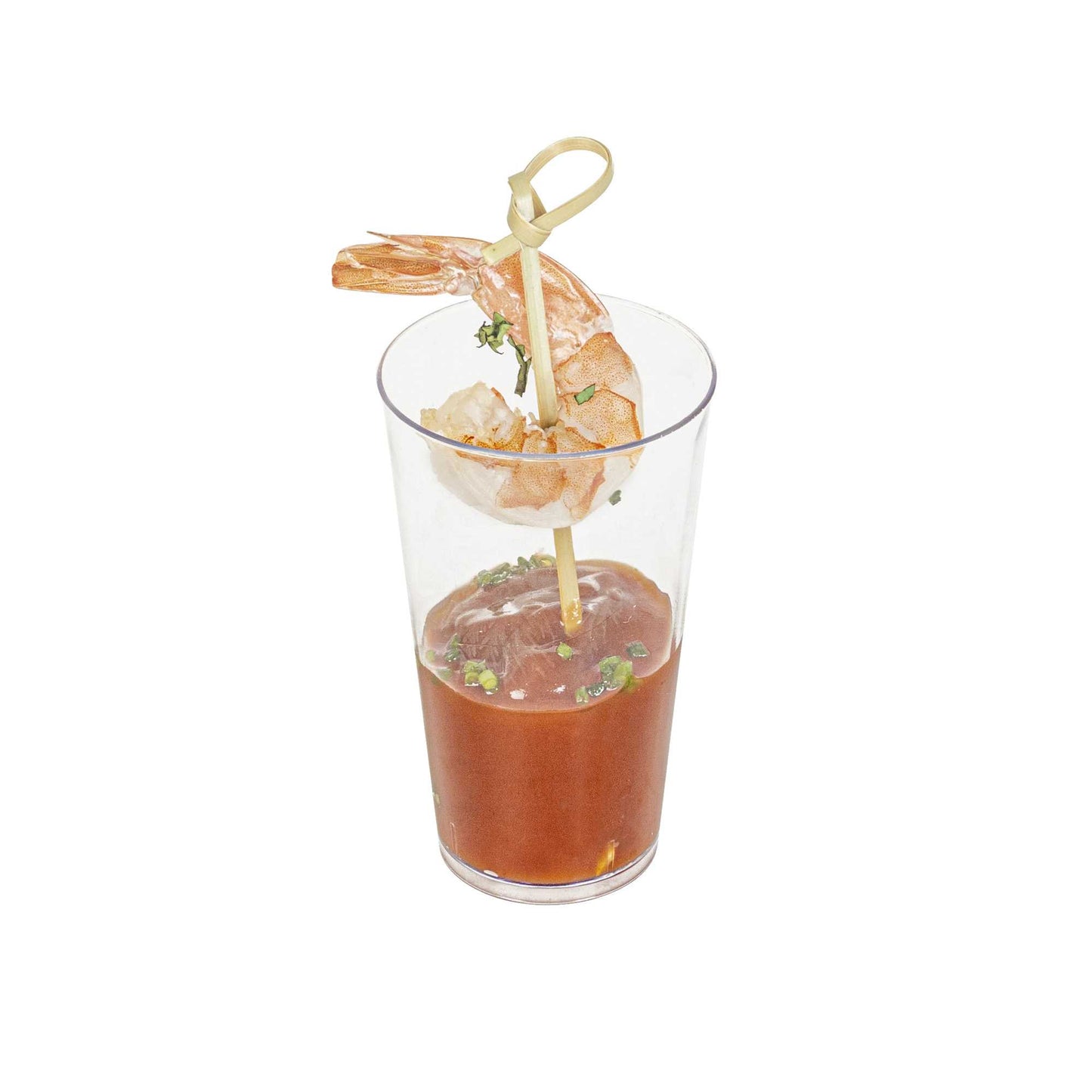 Mini Serve 3 oz Round Clear Plastic Mini Parfait Glass - 2" x 2" x 2 1/4" - 20 count box