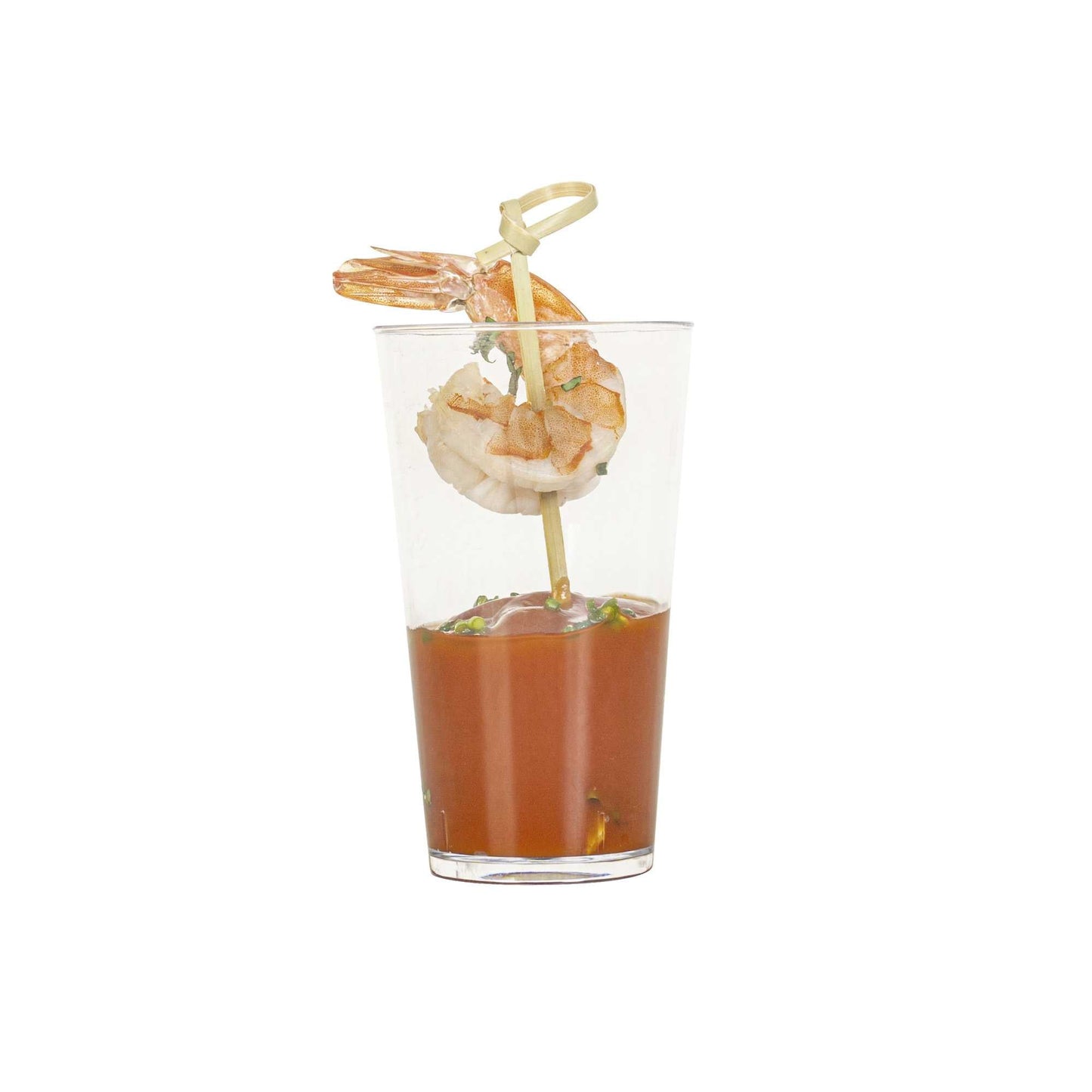 Mini Serve 3 oz Round Clear Plastic Mini Parfait Glass - 2" x 2" x 2 1/4" - 20 count box