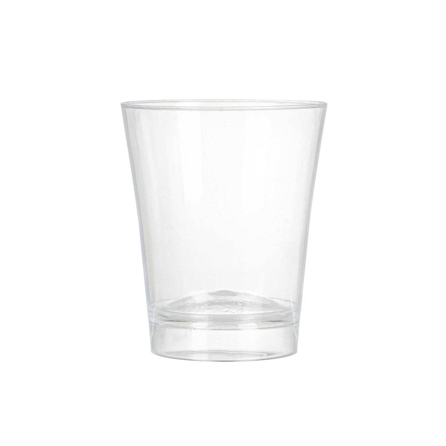 Mini Serve 3 oz Round Clear Plastic Mini Parfait Glass - 2" x 2" x 2 1/4" - 20 count box