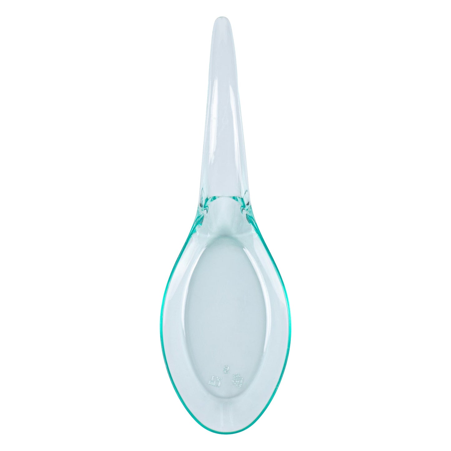 Mini Serve Seagreen Plastic Wave Spoon - 5" x 1 1/2" - 100 count box