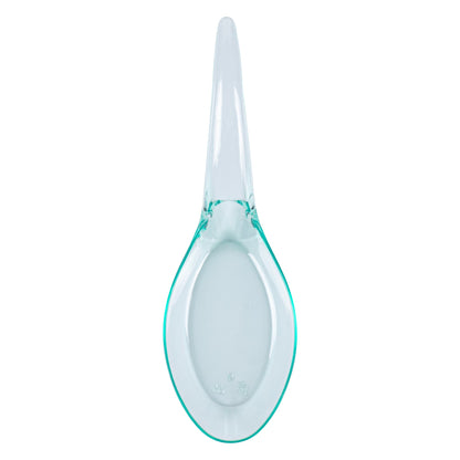 Mini Serve Seagreen Plastic Wave Spoon - 5" x 1 1/2" - 100 count box