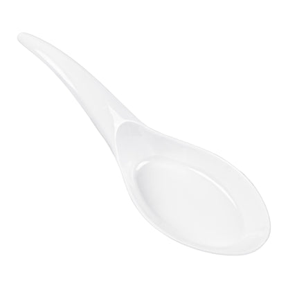 Mini Serve White Plastic Wave Spoon - 5" x 1 1/2" - 100 count box
