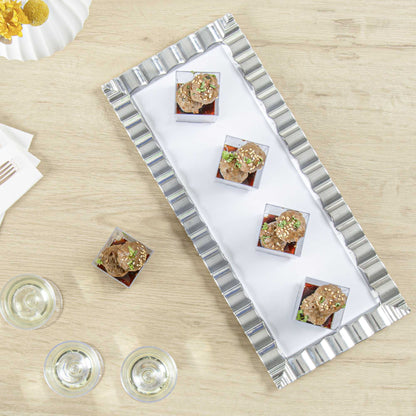 Mini Serve 2 oz Square Clear Plastic Quadrato Cup - 1 3/4" x 1 3/4" x 1 1/2" - 100 count box