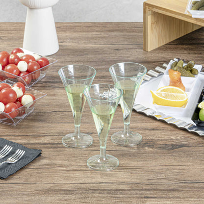 Bev Tek 3 oz Round Seagreen Plastic Aperitif Glass - 2 1/2" x 2 1/2" x 5" - 100 count box