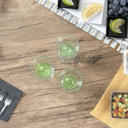 Bev Tek 3 oz Round Seagreen Plastic Aperitif Glass - 2 1/2" x 2 1/2" x 5" - 100 count box