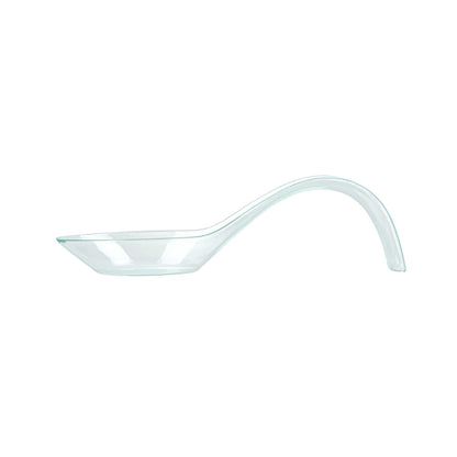 Mini Serve Seagreen Plastic Stiletto Spoon - 5" x 1/2" x 1 1/4" - 100 count box