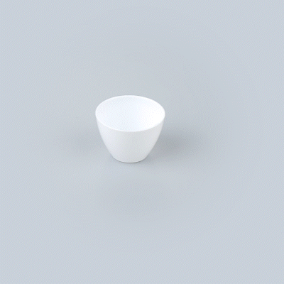 Mini Serve 2 oz Round White Plastic Mini Tasting Bowl - 2" x 2" x 1 1/2" - 100 count box