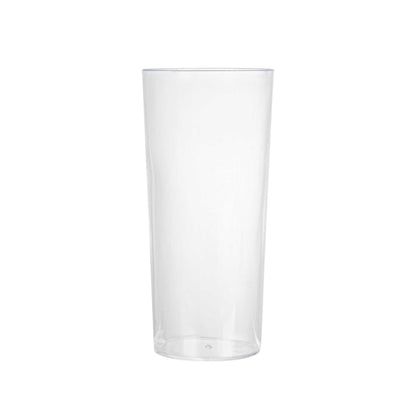 Bev Tek 5 oz Round Clear Plastic Cannello Cocktail Glass - 1 3/4" x 1 3/4" x 4" - 100 count box