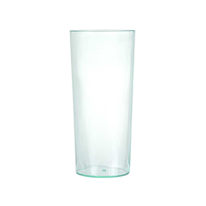 Bev Tek 5 oz Round Seagreen Plastic Cannello Cocktail Glass - 1 3/4" x 1 3/4" x 4" - 100 count box