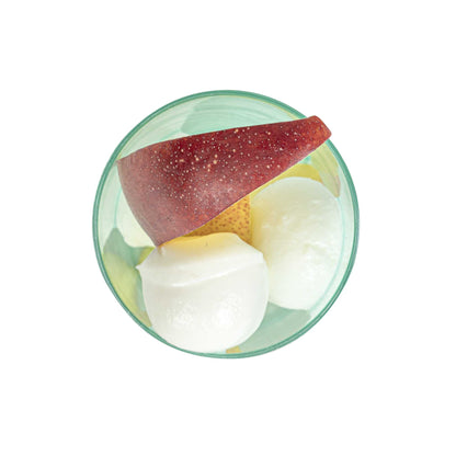Mini Serve 3 oz Round Seagreen Plastic Incline Shot Glass - 2" x 2" x 3 1/4" - 20 count box