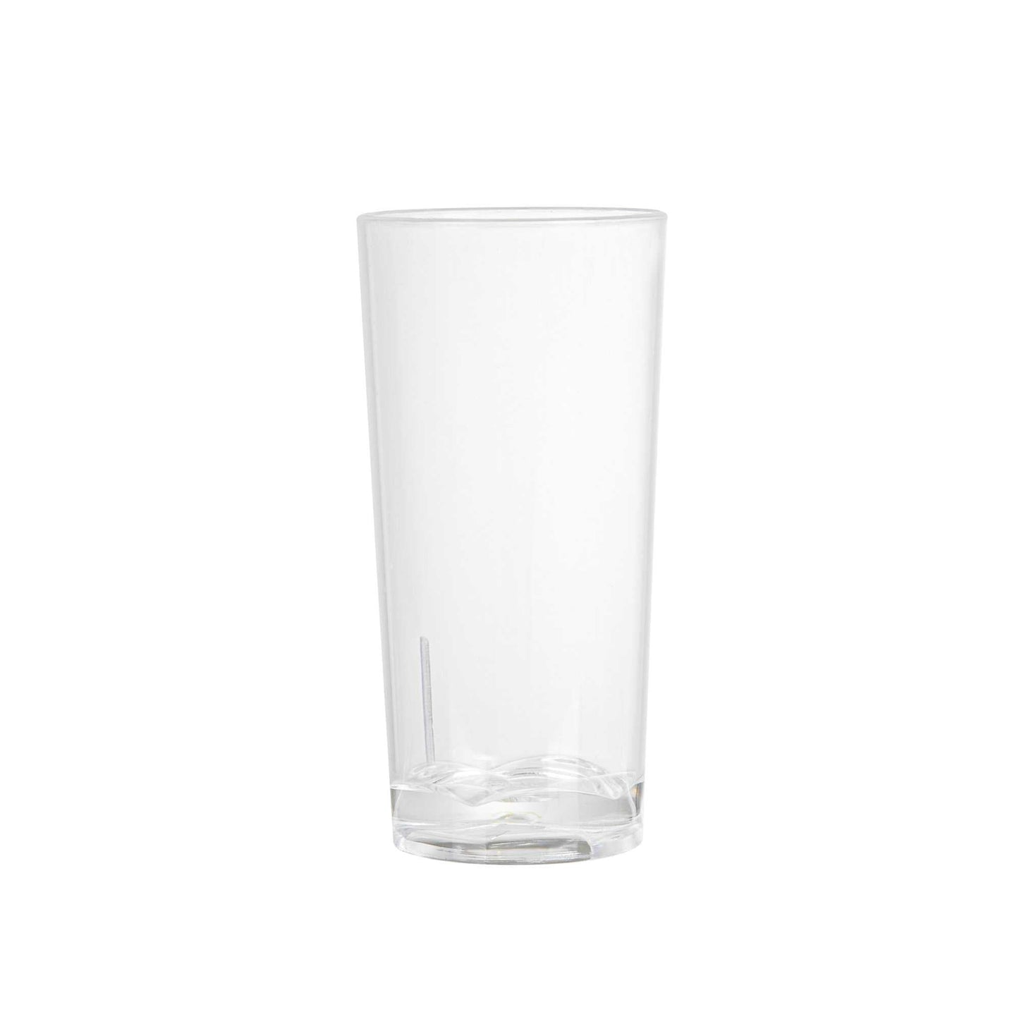 Mini Serve 2 oz Round Clear Plastic Cannello Shot Glass - 1 1/2" x 1 1/2" x 3" - 20 count box