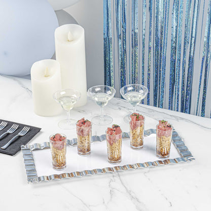Mini Serve 2 oz Round Clear Plastic Cannello Shot Glass - 1 1/2" x 1 1/2" x 3" - 20 count box