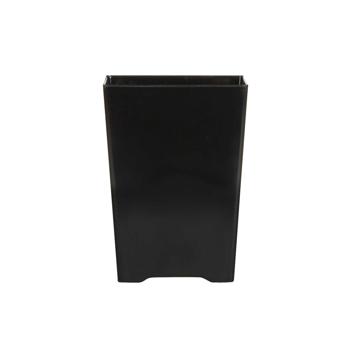 Mini Serve 4 oz Square Black Plastic Tall Quadrato Cup - 2" x 2 3/4" x 2" - 100 count box