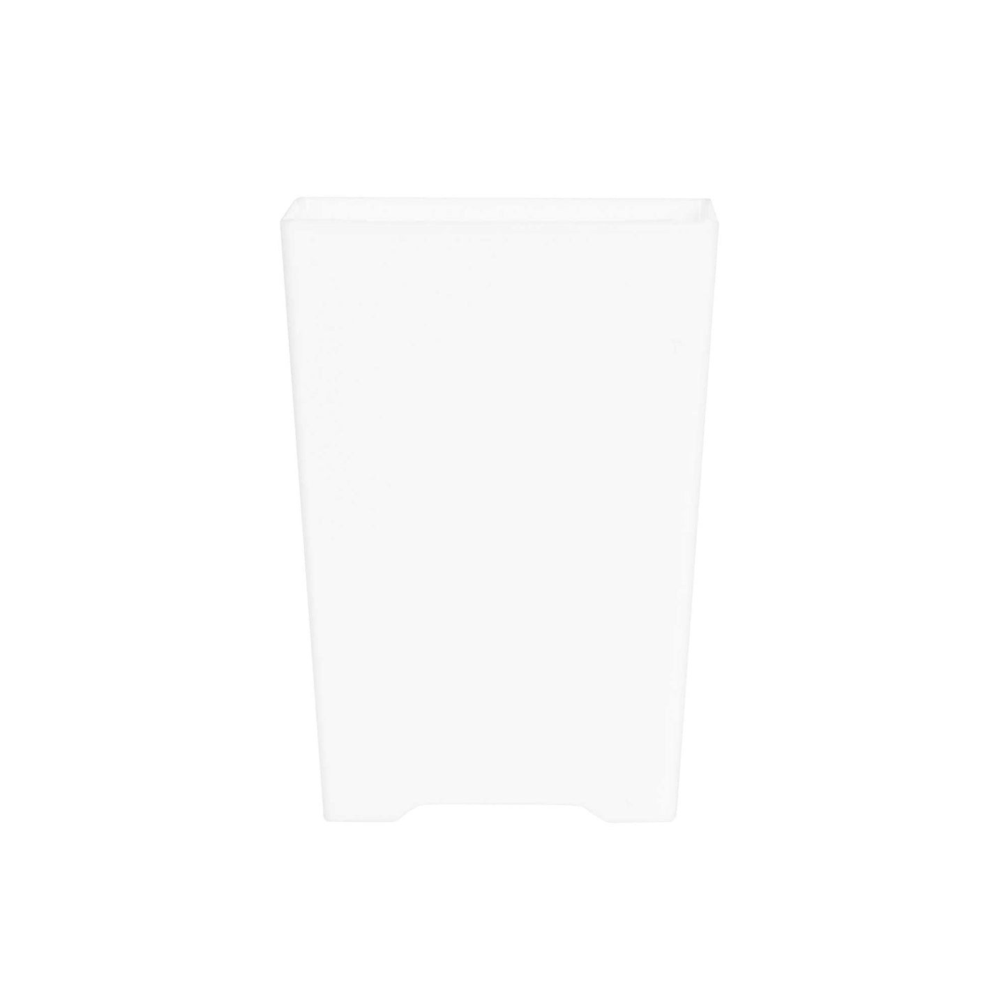 Mini Serve 4 oz Square White Plastic Tall Quadrato Cup - 2" x 2 3/4" x 2" - 100 count box