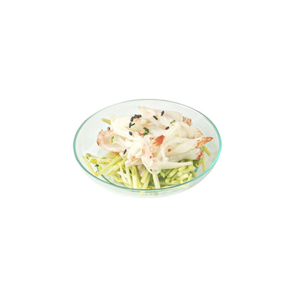 Mini Serve Round Seagreen Plastic Mini Rotondo Plate - 3 1/4" x 3 1/4" x 3/4" - 100 count box