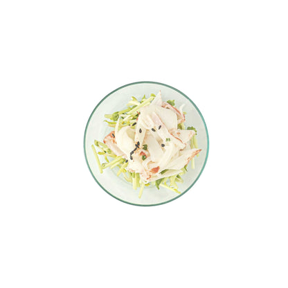 Mini Serve Round Seagreen Plastic Mini Rotondo Plate - 3 1/4" x 3 1/4" x 3/4" - 100 count box