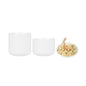 Mini Serve Round White Plastic Mini Rotondo Plate - 3 1/4" x 3 1/4" x 3/4" - 100 count box