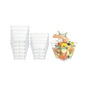 Mini Serve 2 oz Square Clear Plastic Mini Kova Cup - 2" x 2" x 1 3/4" - 20 count box