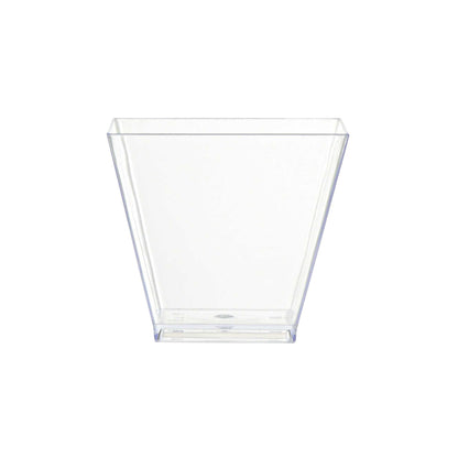 Mini Serve 2 oz Square Clear Plastic Mini Kova Cup - 2" x 2" x 1 3/4" - 300 count box