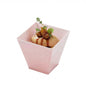 Mini Serve 2 oz Square Powder Pink Plastic Mini Kova Cup - Limited Edition - 2" x 2" x 1 3/4" - 100 count box
