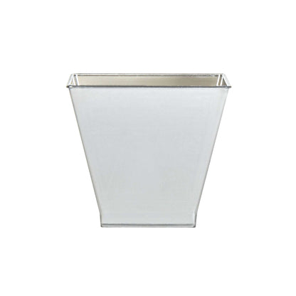 Mini Serve 2 oz Square Smoked Gray Plastic Mini Kova Cup - 2" x 2" x 1 3/4" - 100 count box