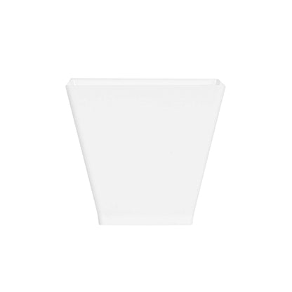 Mini Serve 2 oz Square White Plastic Mini Kova Cup - 2" x 2" x 1 3/4" - 100 count box