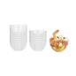 Mini Serve 4 oz Round Clear Plastic Bodega Cup - 3" x 3" x 1 3/4" - 20 count box