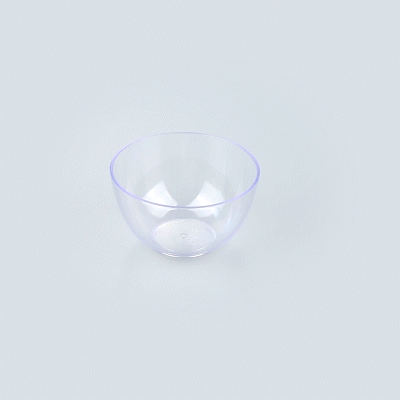 Mini Serve 4 oz Round Clear Plastic Bodega Cup - 3" x 3" x 1 3/4" - 20 count box
