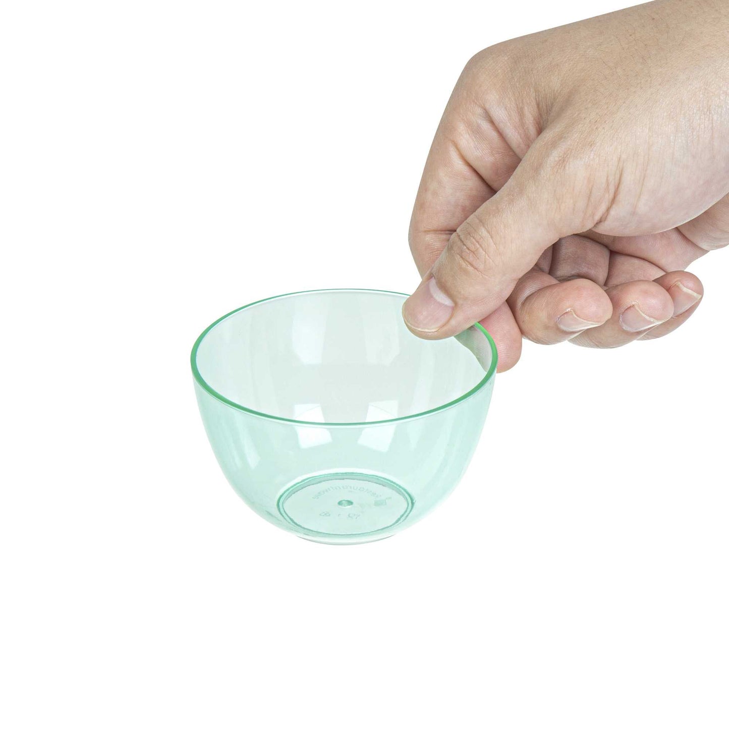 Mini Serve 4 oz Round Seagreen Plastic Bodega Cup - 3" x 3" x 1 3/4" - 20 count box