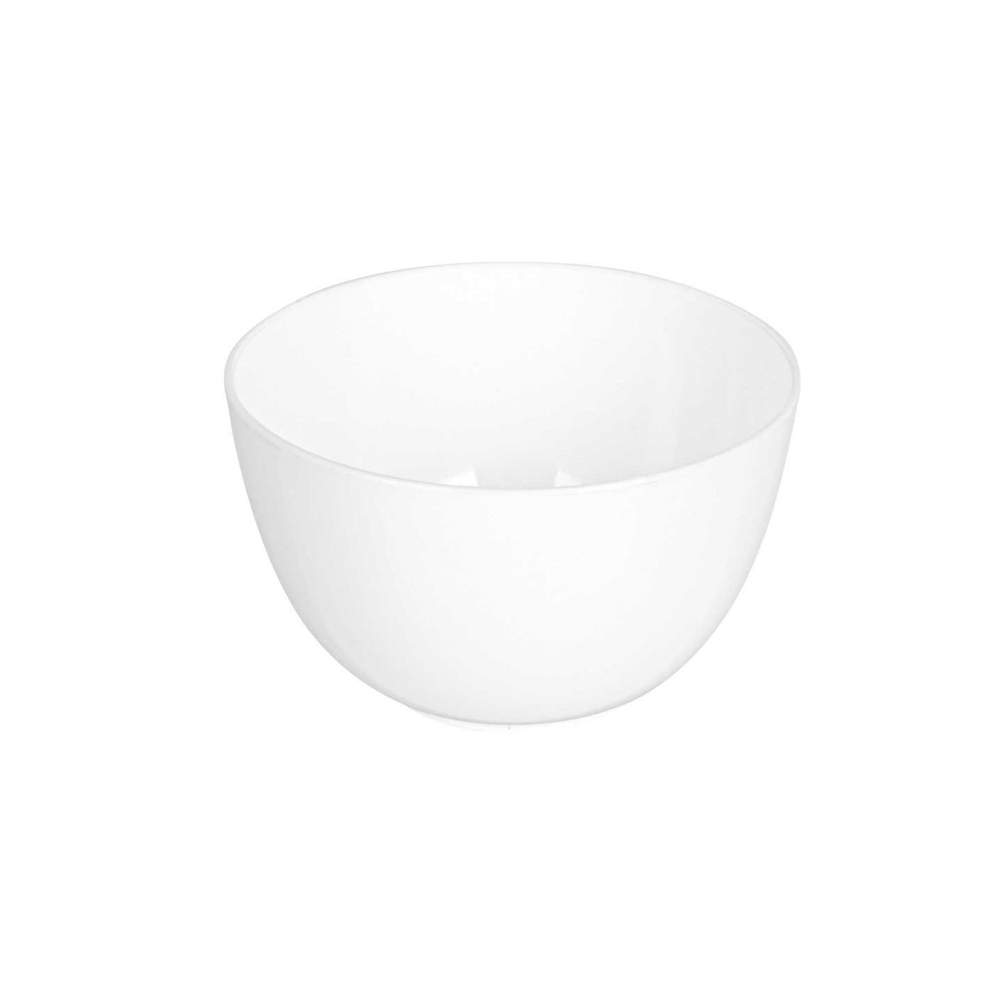 Mini Serve 4 oz Round White Plastic Bodega Cup - 3" x 3" x 1 3/4" - 100 count box