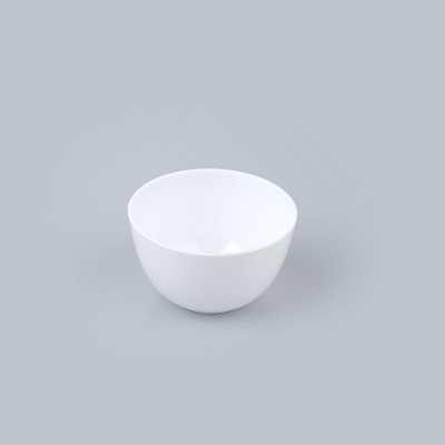 Mini Serve 4 oz Round White Plastic Bodega Cup - 3" x 3" x 1 3/4" - 100 count box