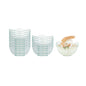 Mini Serve 2 oz Round Seagreen Plastic Le Fleur Cup - 2 1/4" x 1 1/2" x 1 1/4" - 100 count box