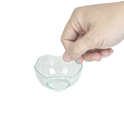 Mini Serve 2 oz Round Seagreen Plastic Le Fleur Cup - 2 1/4" x 1 1/2" x 1 1/4" - 100 count box