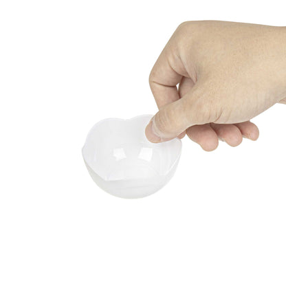 Mini Serve 2 oz Round White Plastic Le Fleur Cup - 2 1/4" x 1 1/2" x 1 1/4" - 100 count box