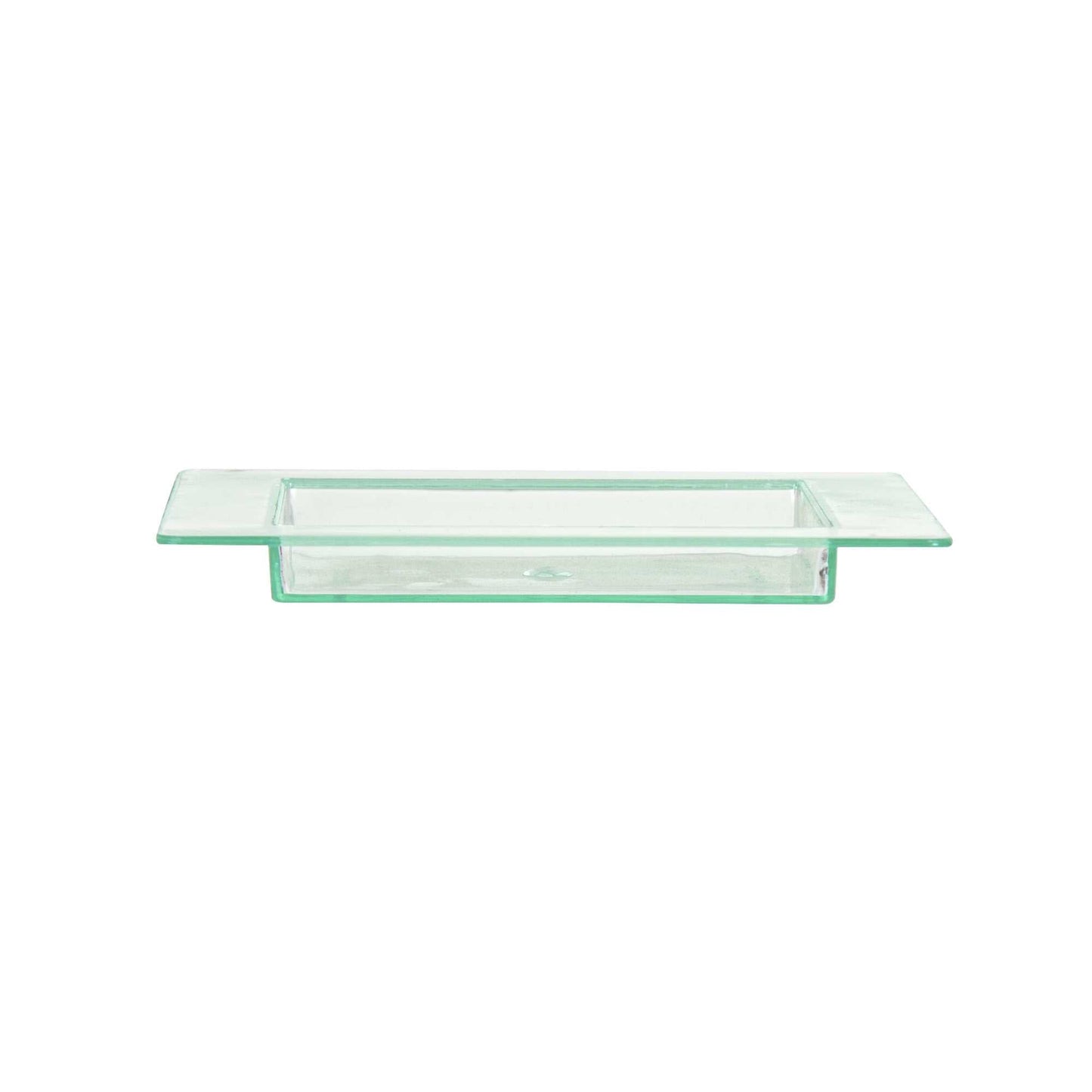 Mini Serve Square Seagreen Plastic Mini Edge Plate - 2 3/4" x 2 3/4" - 100 count box