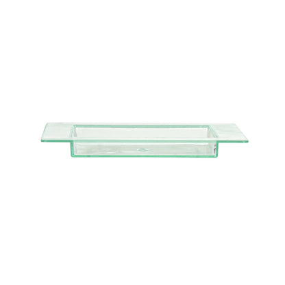 Mini Serve Square Seagreen Plastic Mini Edge Plate - 2 3/4" x 2 3/4" - 100 count box
