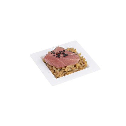 Mini Serve Square White Plastic Mini Edge Plate - 2 3/4" x 2 3/4" - 25 count box