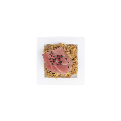 Mini Serve Square White Plastic Mini Edge Plate - 2 3/4" x 2 3/4" - 100 count box