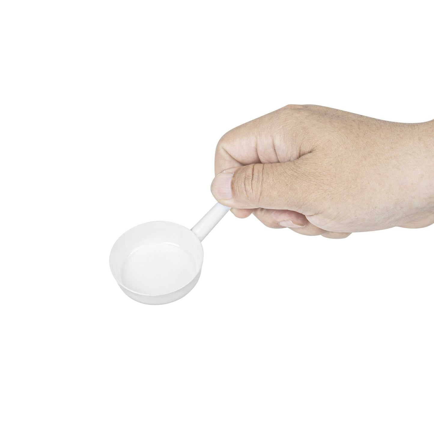 Mini Serve 1 oz Round White Plastic Mini Sauce Pan - 3 1/4" x 2" x 1/2" - 100 count box