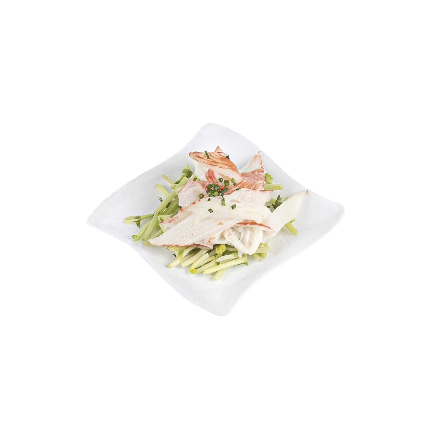 Mini Serve Square White Plastic Aqua Plate - 3" x 3" - 25 count box