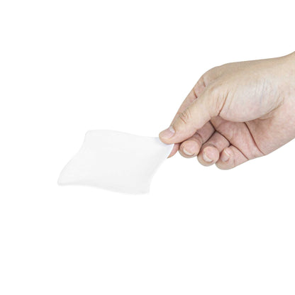Mini Serve Square White Plastic Aqua Plate - 3" x 3" - 100 count box