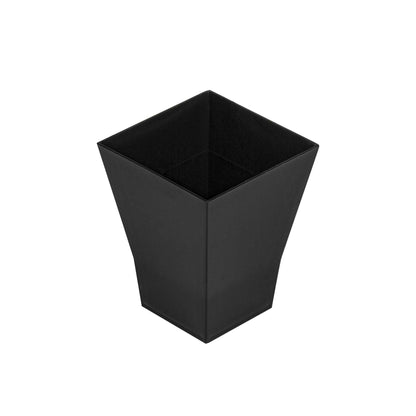 Mini Serve 2 oz Square Black Plastic Bonito Cup - 1 3/4" x 1 3/4" x 2 1/4" - 100 count box