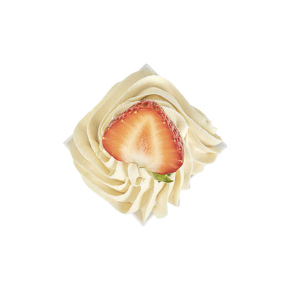 Mini Serve 2 oz Square White Plastic Bonito Cup - 1 3/4" x 1 3/4" x 2 1/4" - 100 count box
