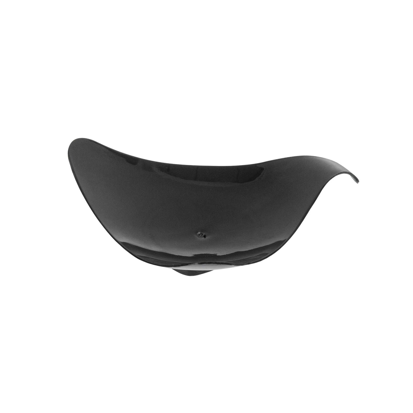 Mini Serve Triangle Black Plastic Shooting Star Appetizer Plate - 3" x 3" - 100 count box