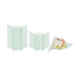 Mini Serve Triangle Seagreen Plastic Shooting Star Appetizer Plate - 3" x 3" - 100 count box
