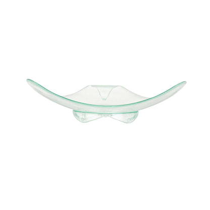 Mini Serve Triangle Seagreen Plastic Shooting Star Appetizer Plate - 3" x 3" - 100 count box