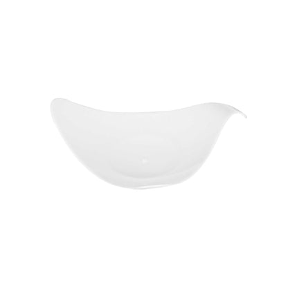 Mini Serve Triangle White Plastic Shooting Star Appetizer Plate - 3" x 3" - 100 count box