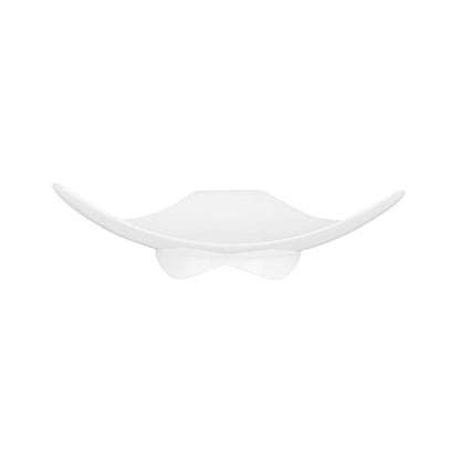 Mini Serve Triangle White Plastic Shooting Star Appetizer Plate - 3" x 3" - 100 count box